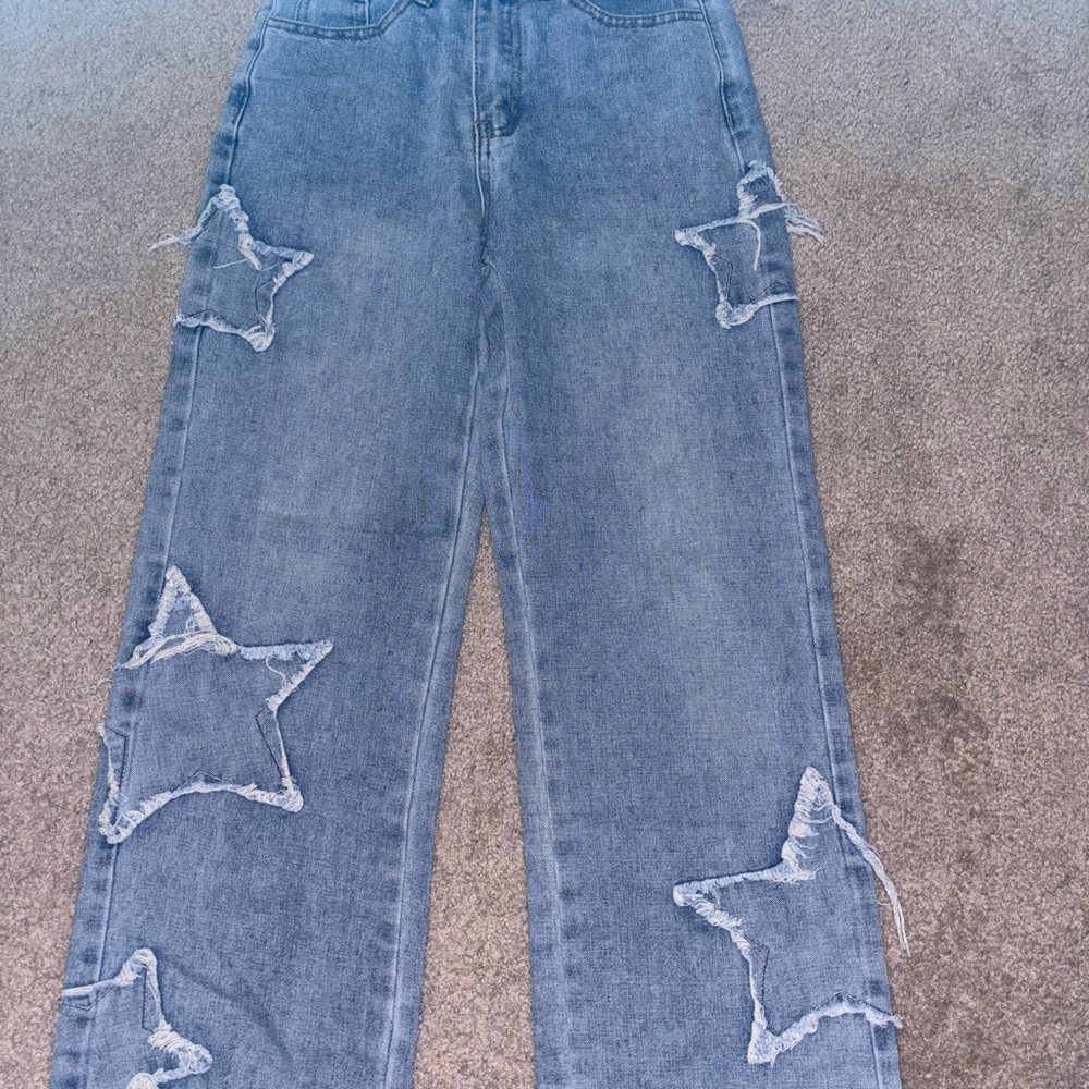 Blue Star Patch Women Jeans